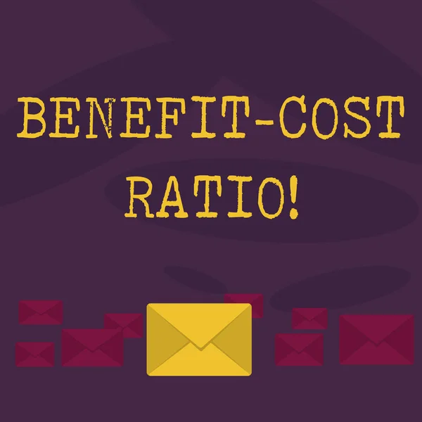 Conceptual hand writing showing Benefit Cost Ratio. Business photo text Relationship between the costs and benefits of project.