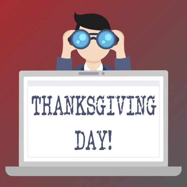 Manuscrito texto escrevendo Dia de Ação de Graças. Conceito significado Celebrando gratidão gratidão feriado novembro . — Fotografia de Stock