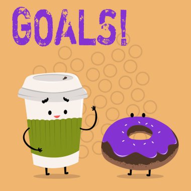 Metin işaret gösteren gol. Kavramsal fotoğraf istenen kazanımlar gelecekte yapmak istediğiniz hedefler.