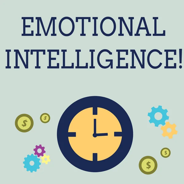 A kézírás szöveg érzelmi intelligencia. Koncepció, azaz kapacitás ellenőrzése, és ne feledje, az érzelmek demonstratingal. — Stock Fotó
