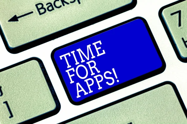El yazısı metin zaman için Apps. Yardımcı olur en iyi fullfeatured hizmeti anlam kavramı daha hızlı klavye tuşuna basarak tuş takımı fikir bilgisayar ileti oluşturmak için niyet iletişim. — Stok fotoğraf