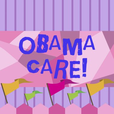 Obama bakım gösterilen Not yazma. Hükümet programı, sigorta sistemi hasta koruma vitrine iş fotoğraf.