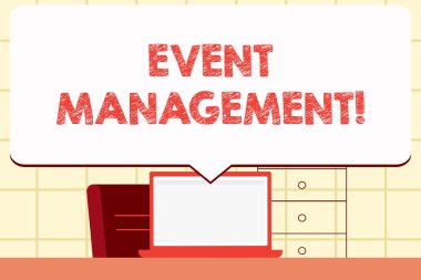 Etkinlik Yönetimi gösterilen not yazma. Özel Fırsat zamanlama kuruluş faaliyetleri düzenlemek vitrine iş fotoğraf.