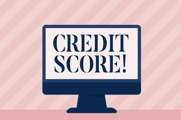 Testi scritti a mano Credit Score. Concetto che significa capacità di rimborsare un prestito affidabilità creditizia di un individuo . — Foto Stock