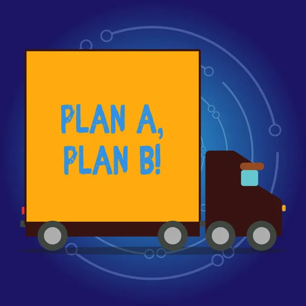 Writing note showing Plan A Plan B. Business photo showcasing Strategic Solutions Ideas Paths to follow to choose from. — Stock Photo, Image
