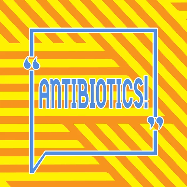 Ecriture conceptuelle montrant les antibiotiques. Photo d'affaires montrant antibactérien désinfectant antibactérien stérilisant aseptique hygiénique . — Photo