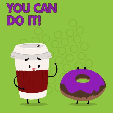 Sen olabilir yapmak onu iş fotoğraf ilham verici mesaj motivasyon olumlu vitrine gösterilen not yazma.