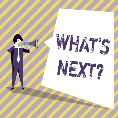 Ne S Nextquestion gösterilen not yazma. Tabi merdiven taşıma veya çalışmaya devam etmek için rehberlik vitrine iş fotoğraf.