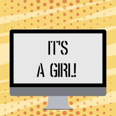 O S A Girl gösterilen metin işareti. Kavramsal fotoğraf kadın Bebek önümüzdeki Cinsiyeti ortaya kutlama.