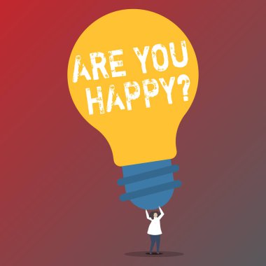 Çoğu Happyquestion gösterilen metin işareti. Kavramsal fotoğraf motivasyon başarı hayat kutlama gülümseme rahatlatıcı.