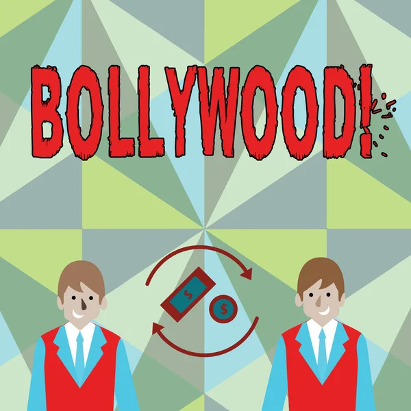 Oppfattende håndskrift som viser Bollywood. Forretningsfoto av Hollywood Movie Film Entertainment Cinema . – stockfoto