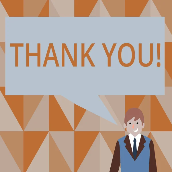 Writing Obs visar tack. Företag foto skylta uppskattning hälsning bekräftelsen tacksamhet. — Stockfoto