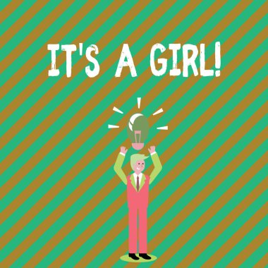 O S A Girl yazma el yazısı metin. Kadın bebek cinsiyet anlam kavramı kutlama ortaya.