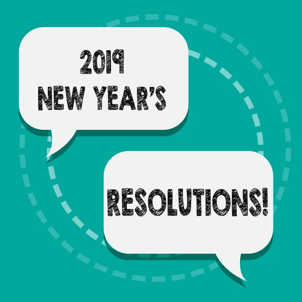 Σύνταξη σημείωσης δείχνει 2019 S νέο έτος ψηφίσματα. Επαγγελματίες φωτογραφία προβάλλοντας λίστα στόχοι ή οι στόχοι να επιτευχθούν. — Φωτογραφία Αρχείου