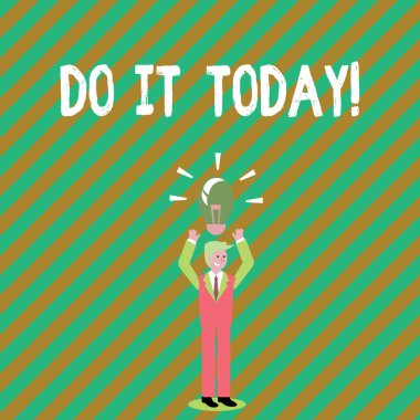 Bugün yapmak yazma el yazısı metin. Başlangıç çalışma yapmak gerek bir şey şimdi anlam kavramı.