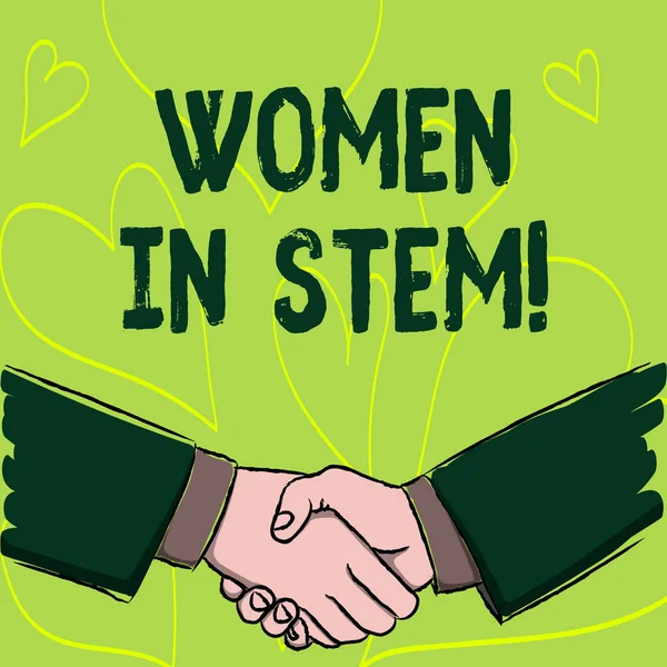 Σύνταξη σημείωσης δείχνει γυναίκες σε Stem. Επαγγελματίες φωτογραφία προβάλλοντας επιστήμη τεχνολογία μηχανικού μαθηματικά επιστήμονας έρευνας. — Φωτογραφία Αρχείου