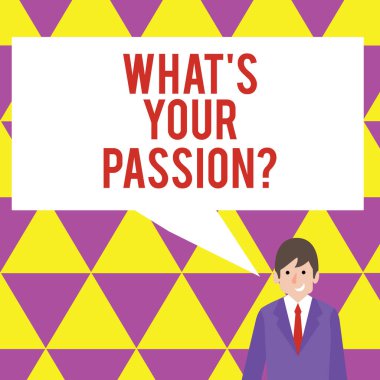 Ne S Your Passionquestion gösterilen metin işareti. Birisi onun hayalleri ve umutları hakkında soran kavramsal fotoğraf.