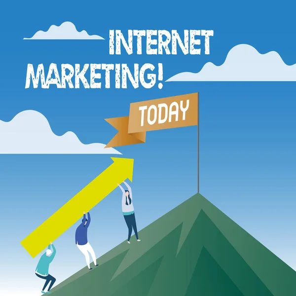Των λέξεων γράφοντας κείμενο Internet Marketing. Επιχειρηματική ιδέα για Online εμπόριο δικτύωση επιχειρηματίας επιχειρηματικότητας. — Φωτογραφία Αρχείου