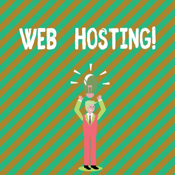 Rukopis textu, psaní, Web Hosting. Pojetí znamená Server služba, která umožňuje někoho zpřístupnění webové stránky. — Stock fotografie