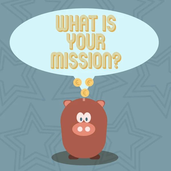 Текст почерка What Is Your Missionquestion. Понятие, означающее спрашивать кого-то о его планах и списке дел . — стоковое фото