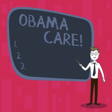El yazısı metin Obama bakım. Hükümet programı, sigorta sistemi hasta koruma anlam kavramı.