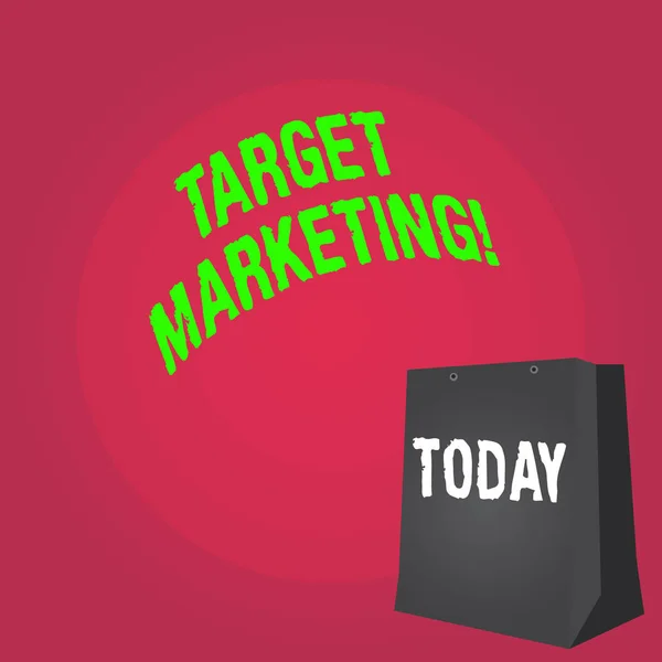 Word writing text Target Marketing. Business concept for Market Segmentation Audience Targeting Customer Selection.