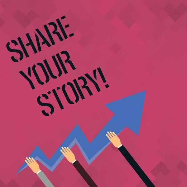 Word pisanie tekstu Share Your Story. Koncepcja biznesowa dla doświadczenia Nostalgia pamięci osobiste. — Zdjęcie stockowe