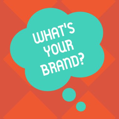 El yazısı metin ne S Your Brandquestion. Sunu reklamlar için slogan veya logo Reklam Pazarlama boş renk çiçek şekil düşündüm konuşma balonu fotoğraf hakkında soran kavram anlam.