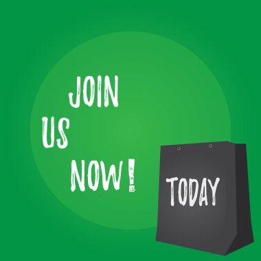 El yazısı metin şimdi bize katılın. Topluluk kayıt Web sitesi veya formdaki bir acemi kaydolma anlam kavramı.