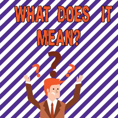 Ne Does o Meanquestion gösterilen metin işareti. Kavramsal fotoğraf karışıklık merak sorgulama olup olmadığını öğrenin..