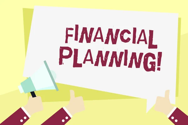 Word writing text Financial Planning. Business concept for Accounting Planning Strategy Analyze. — Stock Photo, Image