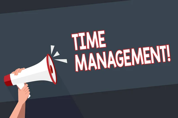 Word pisanie tekstu zarządzania czasem. Koncepcja biznesowa dla harmonogramu planowanych dla pracy efektywność Dotrzymywanie terminów. — Zdjęcie stockowe