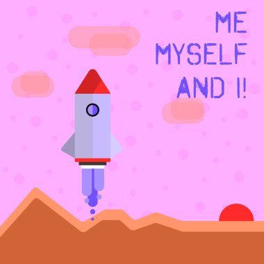 Bana kendimi ve ben bencil selfindependent eylemlerin sorumluluk almak anlamına gelir kavramı yazma el yazısı metin.