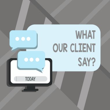 Word metin ne bizim istemci Say yazma. İş kavramı için müşteriler geribildirim ya da ürün Servisi hakkında.