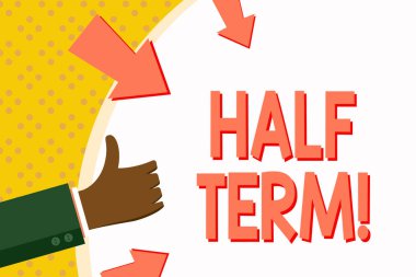 Word metin yazma yarıyıl tatili. İş kavramı dönemleri öğretim yılı ortasında kısa tatil için ayrılmıştır.