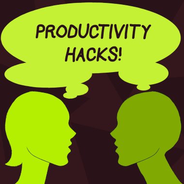 El yazısı metin Verimlilik Hacks. Çözüm yöntemi ipuçları verimliliği verimlilik kesmek anlam kavramı.