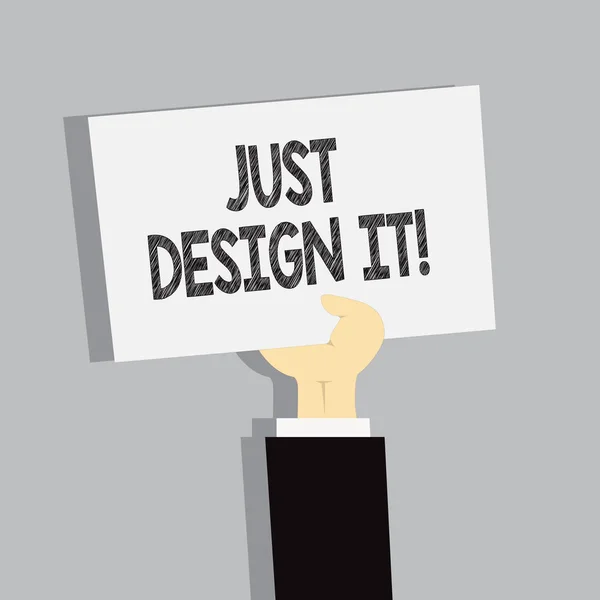 Ord skriva text bara Design den. affärsidé för skapa nya Original grafik dekorationer. — Stockfoto