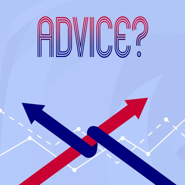 Conceptuele hand schrijven weergegeven: Advicequestion. Zakelijke foto presentatie van Counseling aanmoediging helpen adviseren ondersteuning sturen. — Stockfoto