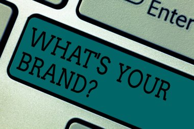 Ne S Your Brandquestion gösterilen metin işareti. Senin şirket analysisufacturer ya da model klavye anahtar hakkında tuş takımı fikir tuşuna basarak bilgisayar ileti oluşturmak için niyet soran kavramsal fotoğraf.