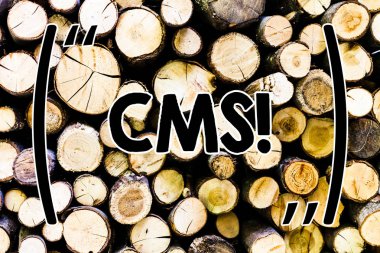 CMS. kavramsal fotoğraf içerik yönetim sistemi gösterilen metin işaret dijital içerik ahşap arka plan vintage ahşap vahşi mesaj fikirler niyetli düşünceler modifikasyonu destekler.