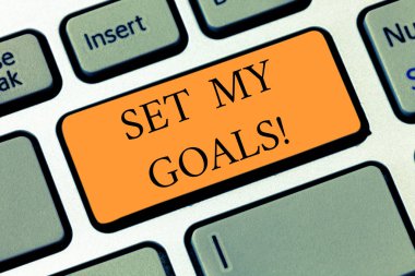 El yazısı metin ayar My gol yazma. Gerçekleştirmek istediğiniz bir şey yaratmak kavramı anlam ve klavye kurma niyeti tuş takımı fikir tuşuna basarak bilgisayar ileti oluşturmak için anahtar.