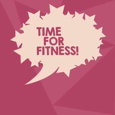 Kavramsal el zaman için Fitness gösterilen yazma. İş egzersizleri yıldız ile anahat metin alanı olarak Oval renk konuşma balonu öpüşürken çalışmaya başlamak için metin doğru anı fotoğraf.
