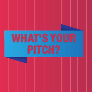 Ne S Your Pitchquestion gösterilen not yazma. Dikey çizgili iki tonlu zemin üzerinde mevcut teklif proje tanıtımı veya ürün renk afiş fotoğraf vitrine iş fotoğraf.