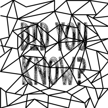 Did sen bildiğiniz soru gösterilen metin işareti. Ne zaman birisi onlar veya olay düz çizgi Doodles oluşturma soyut mozaik stili ve vitray etkisi biliyorum soruyorsun kavramsal fotoğraf.