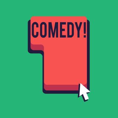 Word metin yazma komedi. Eğlence mizah hiciv Sitcom neşe şaka eğlence gülüyor tuşuna basın veya ok imleci ile kırmızı klavye buyurmak anahtar'ı tıklatın yön için iş kavramı.