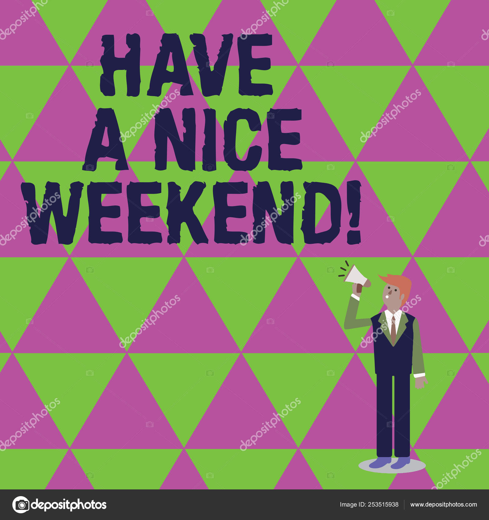 Have A Nice Weekend Word Lettering Stock Illustration - Download