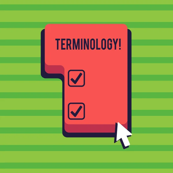 Fogalmi kézi írás, terminológiát mutatja. Üzleti fénykép szöveget különböző szakma tanulmány ipar nyomja meg az vagy kattintson a Command gombot, a nyíl kurzor iránya által használt kifejezések gyűjteménye. — Stock Fotó