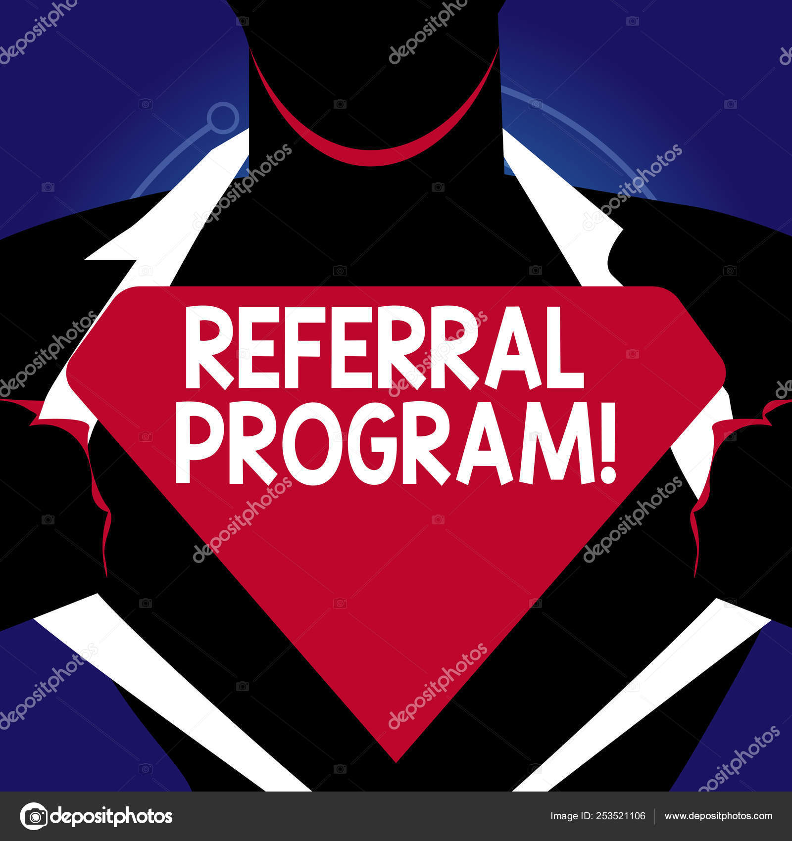 Написание Записки Показаны Реферальной Программе. Бизнес Фото.