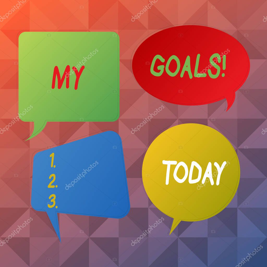 Word Writing Text My Goals Business Photo Showcasing Something That You Hope To Achieve Or Get