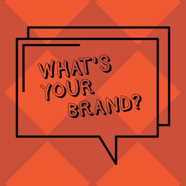 El yazısı metin ne S Your marka. Kimliğinizi dikdörtgen anahat saydam çizgi konuşma balonu pazarlama bir şirketin iş olarak bize anlam kavramı boşluk fotoğraf.